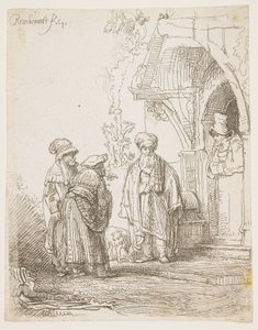 ジェイコブとラバン、1641 作： Rembrandt van Rijn